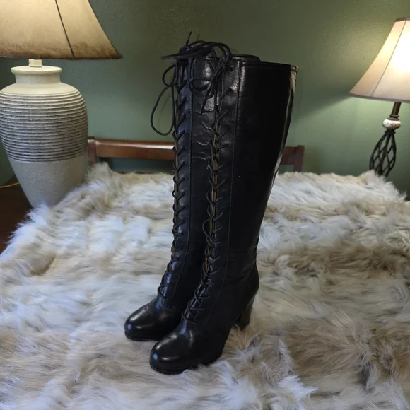 Frye Parker Tall Lace Up Boots - Picture 2 of 12